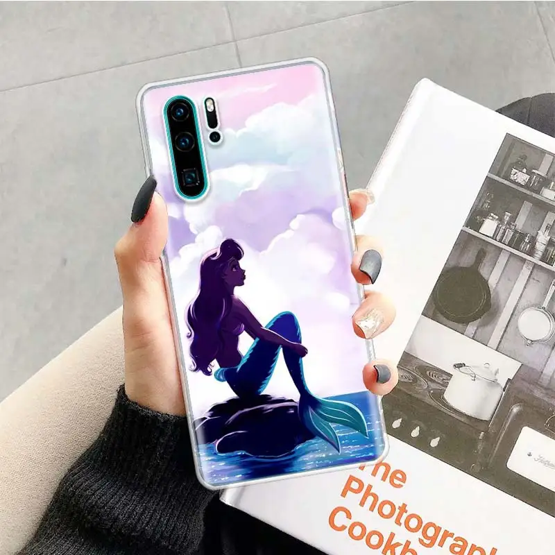 Ариэль маленькая чехол с русалкой для huawei P20 P30 P Smart Z плюс P10 Коврики 30 10 20 Lite рro силиконовый мешок чехол для телефона чехол - Цвет: TR018-2