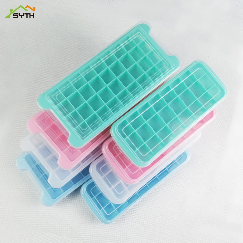 

24 Grid Silicone Home DIY Ice Cube Tray Maker Mold Soft Silicon Ice Cube Mold For Whisky Bar Accessories