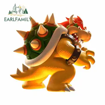 

EARLFAMILY 13cm For Bowser Super Mario Vinyl Material Car Stickers Waterproof Decal Graffiti Occlusion Scratch Decor