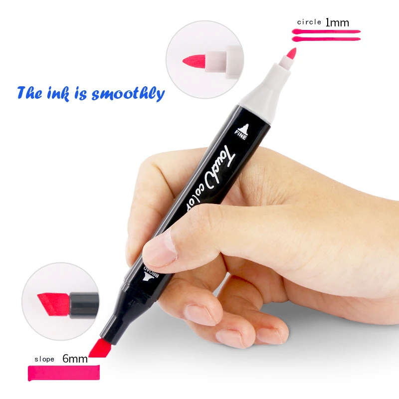 

Marker design color hand painted pen anime suit student paper pen 60 colors in one box for different users