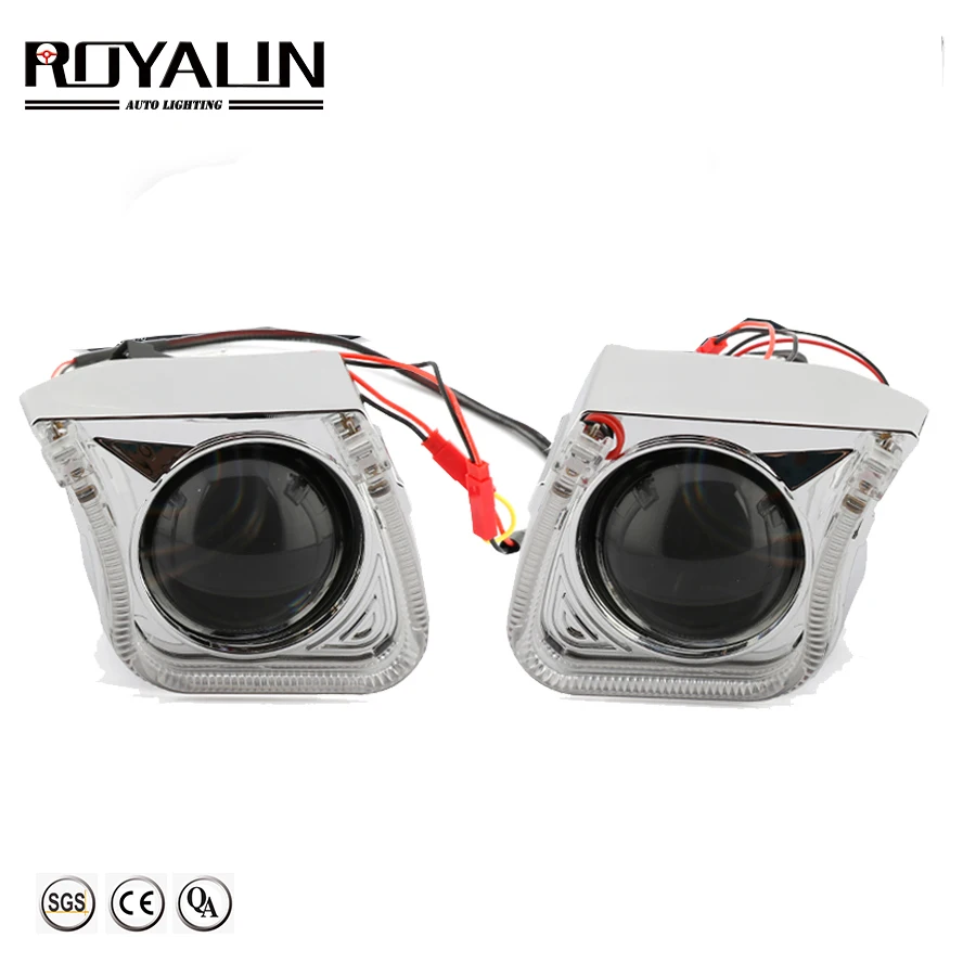ROYALIN Mini Bi Xenon объектив H1 для проектора фары Автомобильный Стайлинг светодиодный