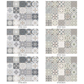 

20pcs Self Adhesive PVC Diagonal Ceramic Tile Stickers Waterproof Kitchen Decals DIY Kitchen Bathroom Home Tile Sticker