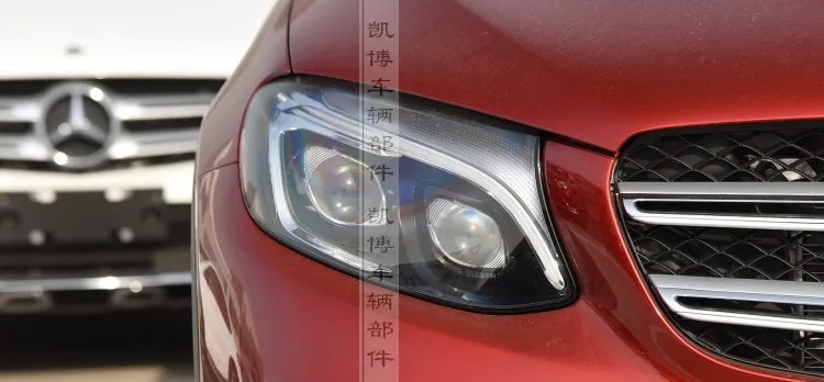 Для 16-18 Mercedes-Benz GLC W253 GLC200 GLC260 GLC300 корпус фары автомобиля прозрачный корпус лампы стеклянная крышка