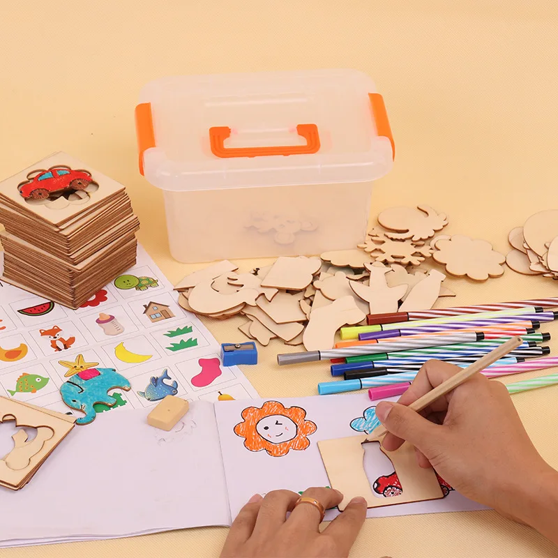 

1 Set Drawing Template Stationery Ruler Drafting Stencil Stickers Drawing Toys Storage Box / Pencil Sharpener / Album / Eraser