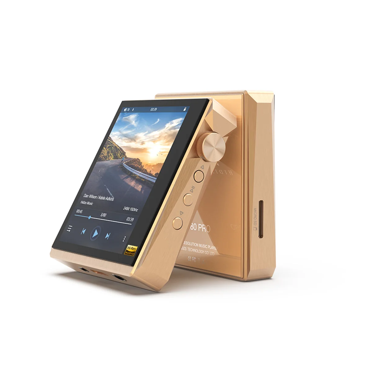 Hi Fi плеер Hidizs AP80PRO музыкальный MP3 с поддержкой Bluetooth сенсорным экраном портативный