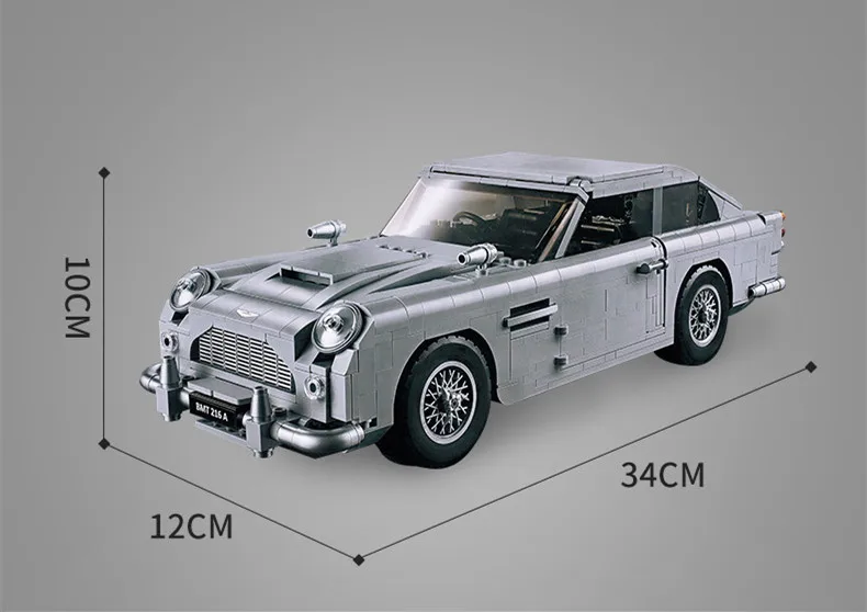 Lepinblocks 21046 Джеймс Бонд Астон Мартин DB5 классический 007 модель автомобиля Technic 10262 строительные блоки кирпичи развивающие игрушки подарок
