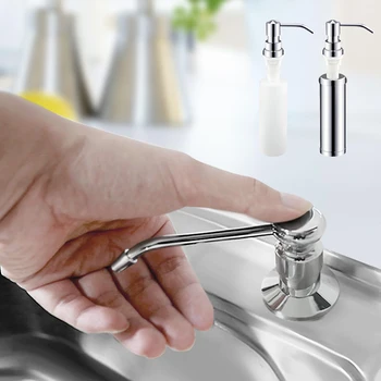 

Kitchen Hand Soap Dispensers Spray Stainless Steel Liquid Soap Dispensers Bottle Frap Deck Mounted Hand Soap Home Kitchen Tools