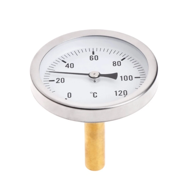 63 мм Циферблат горизонтальный термометр алюминиевый датчик температуры Измеритель жидкой воды