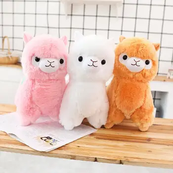 

Hot New 1PC 35/50CM Cute Saddle Alpaca Plush Toys Soft Plush Alpacasso Alpaca Dolls Stuffed Animal Toy Children Birthday Gift