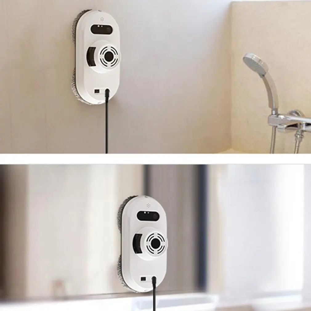 Inside Outdoor High Tall Window Cleaning Robot Intelligent Cleaner Strong Adsorption Automatic Floor Wall Cleaning Tool 100~240V