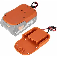 

ABS Battery Adapter 12AWG Power Dock Adapter For RIDGID 18V And AEG 18V Power Connectors Light Equipment Accessories