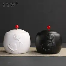 12*12 см коробка для чая, винтажная коробка для чая в форме барабана, коробки для чая, конфет, печенья, цветов, розы, банка для хранения чая, керамическая банка, чайные пакетики