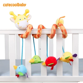 

Griraffe Spiral Babies Toys Cute Brib Bed Mobile Bird Animals Pandent Newborn Stroller Hanging Playing Dolls Baby Bed Bumper