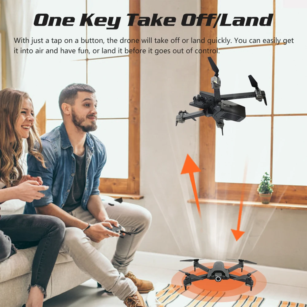 Новейший Радиоуправляемый Дрон GW106 с камерой Wi-Fi FPV контроль высоты приложение складной Квадрокоптер Дрон игрушки подарок для начинающих взрослых детей