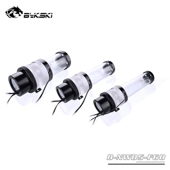 

Bykski Water Tank D5 Pump Combo Kit Cooling Reservoir RGB/ARGB Lighting OD60mm Length 100 150 200mm PC Heatsink B-NWD5-F60