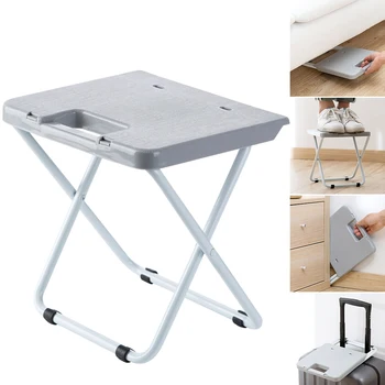 

PP Anti Slip Steady Indoor Outdoor Portable Folding Stool Kids Adults Space Saving Picnic Fishing Home Camping Chair Simple
