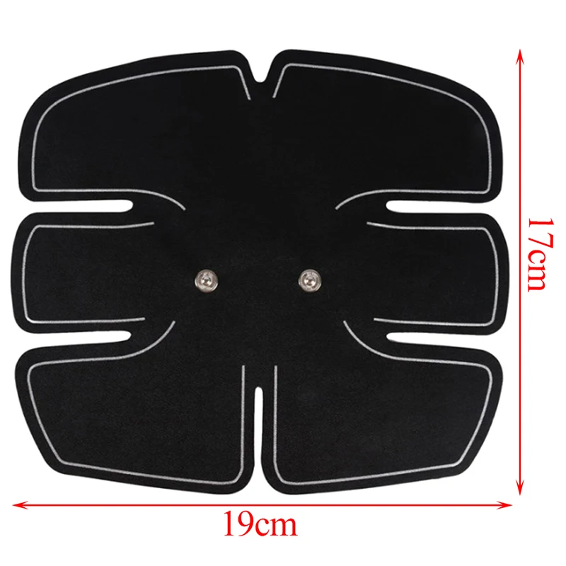 ABS Electrode Stickers Pad Body Slimming Massager EMS Abdominal Muscle Exerciser Trainer Smart ABS Stimulator Fitness Unisex