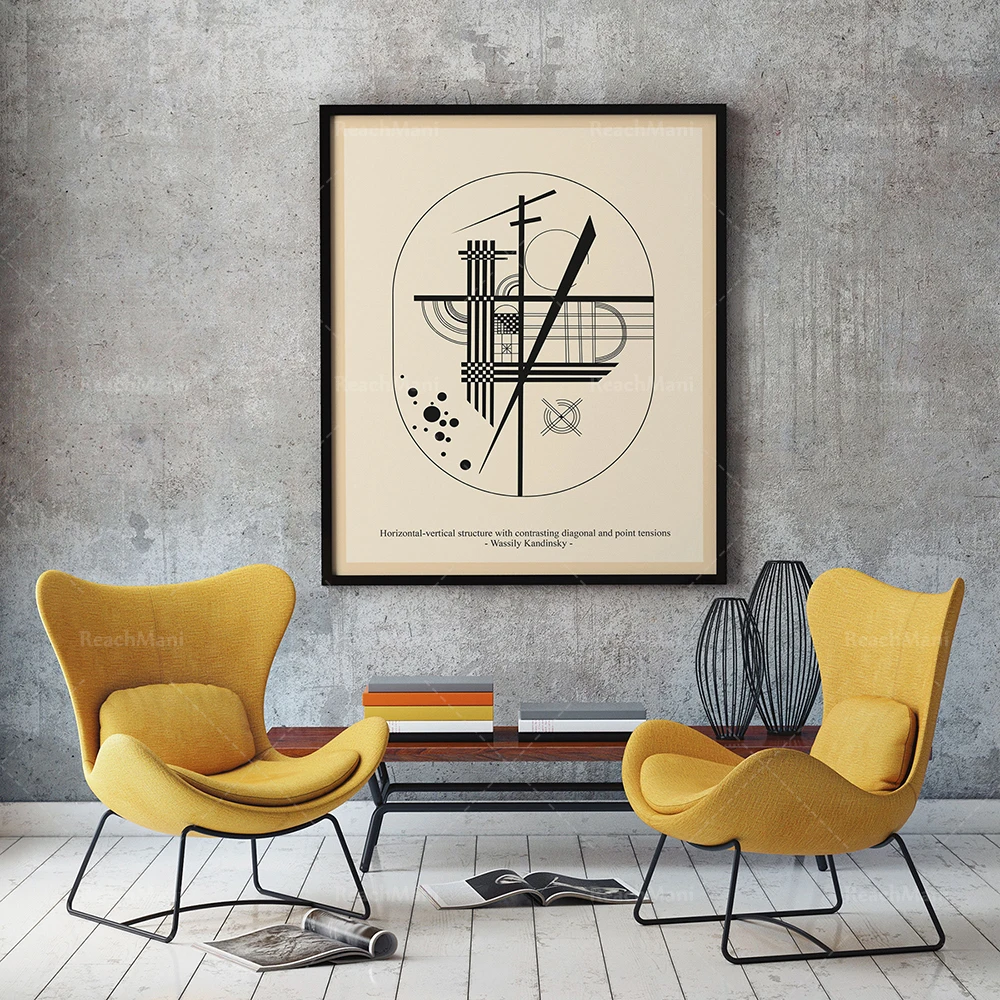 Poster della collezione dell'insieme di disegno al tratto Wassily Kandinsky 6 - immagine 2