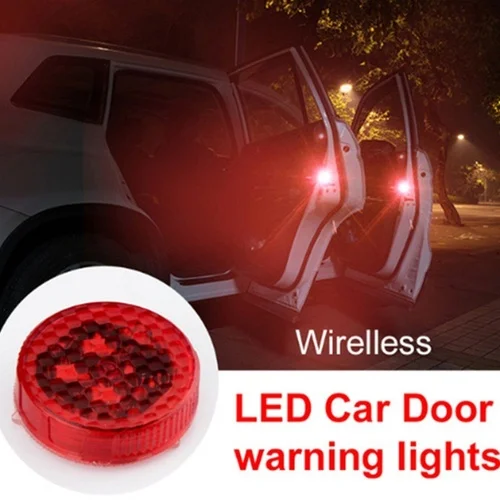 Red LED Car Door Warning Light Opened Safety Decorative