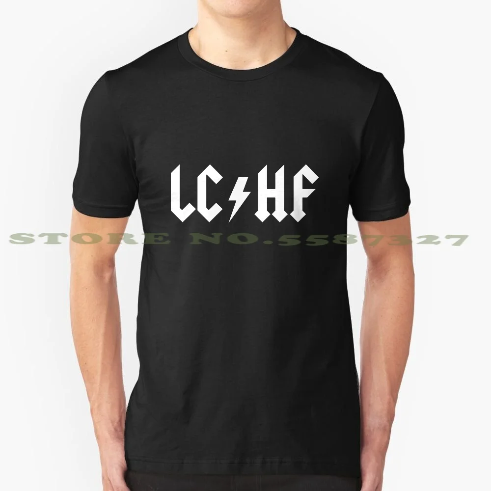 Lchf - Low Carb High Fat - Keto - Ketosis Black White Tshirt For Men Women Lchf Low Carb High Fat Keto Ketosis Diet Exercise