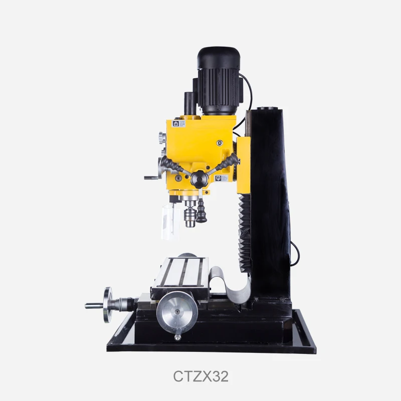Handan Iron Art CTZX32 Multifunction Drilling and Milling Machine/Automatic Feeding Tool + Three-axis Grating Digital Display