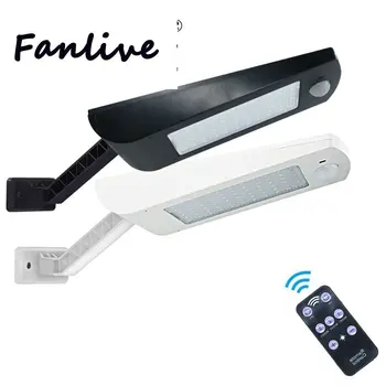 

66 LED Waterproof PIR Motion Sensor Solar Light Remote Control Wall Lamp for Garden Outdoor Lamp 5500mAh 3.7V Free to PR