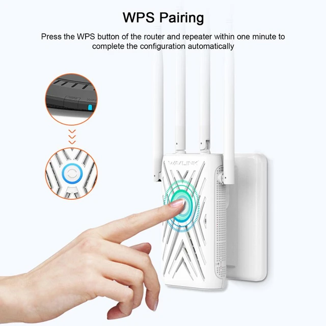 Long Range Extender WiFi Repeater Signal Booster Built-in High Gain Antenna