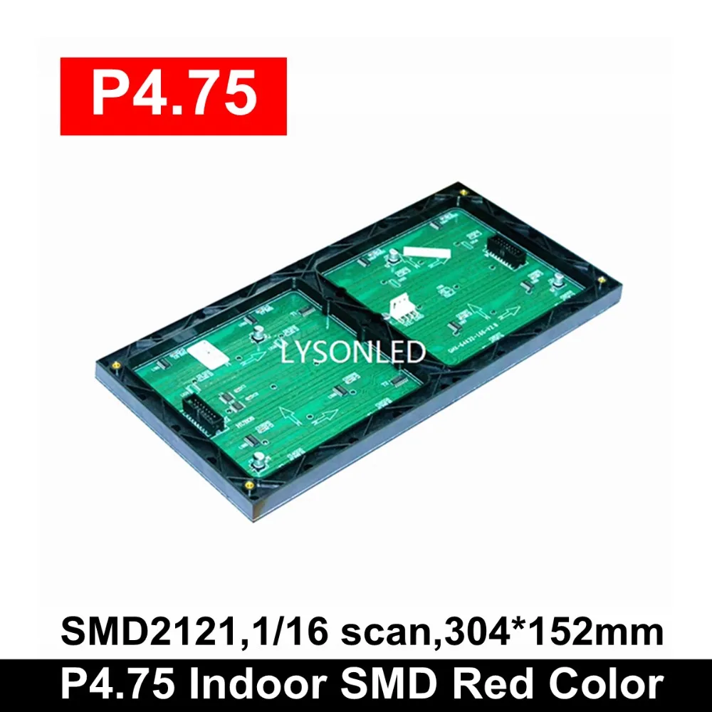 Цена дистрибьютора P4.75 SMD красный светодиодный панель 304*152 мм, AliExpress правильный выбор для рекламы монохромный СВЕТОДИОДНЫЙ вывеска