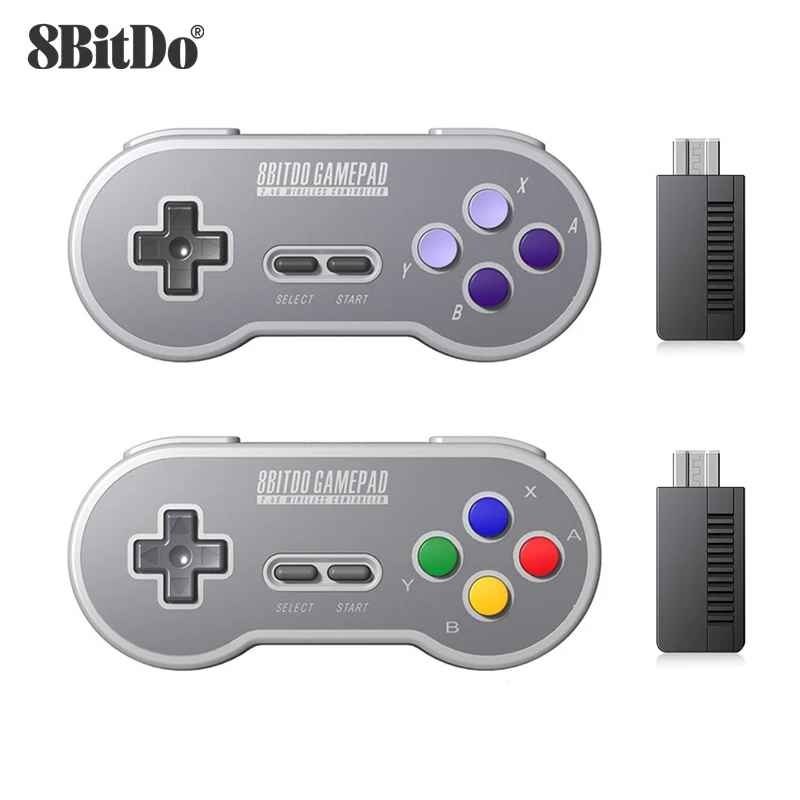 8bitdo SF30 SN30 геймпад беспроводной игровой контроллер с 2 4G NES для Android PC Mac|Геймпады| |