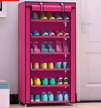 

Actionclub Simple Practical Small Shoes Rack Multifunction Dustproof Shoes Organizer Shelf In The Hallway Home Furniture