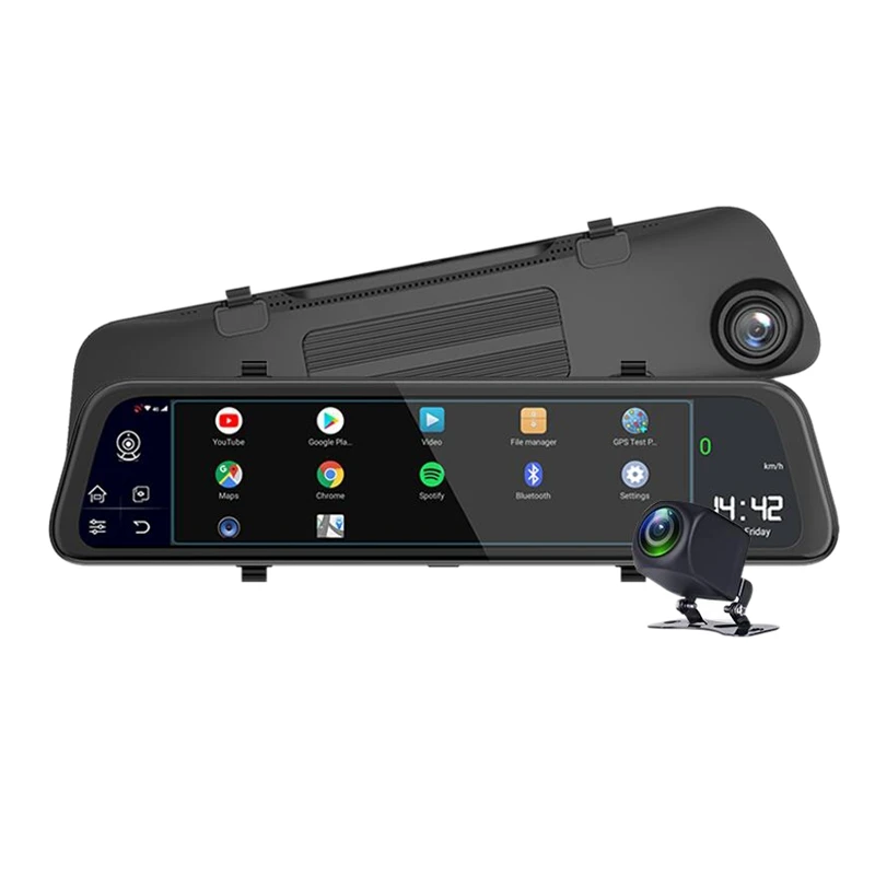 Camlive 11,66 дюймов 4G Dash Cam Android 8,1 Автомобильное Зеркало Dvr камера RAM2G ROM32G gps навигация видео рекордер ADAS wifi Dual1080P