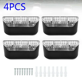 

4pcs Solar LED Bright Deck Lights Outdoor Garden Patio Railing Decks Path Led Solar Light Brand New And High Quality