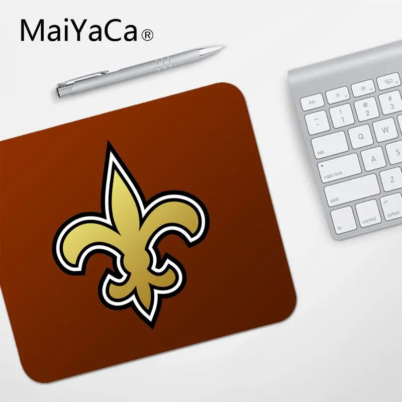 MaiYaCa Высокое качество Орлеан и святых заказной Ноутбук игровой коврик для мыши Гладкий блокнот для письма настольные компьютеры мат игровой коврик для мыши - Цвет: No Lock Edge25x29cm