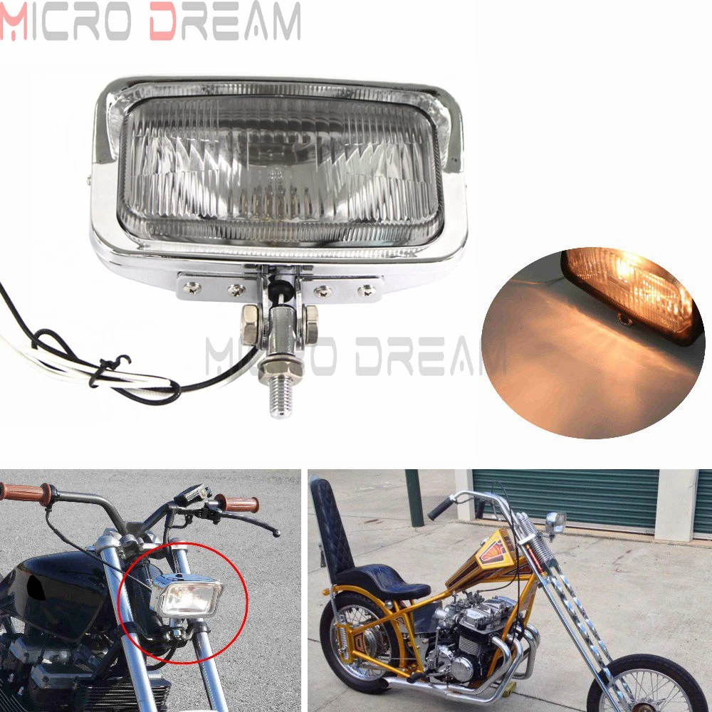 Vintage Motorcycle Headlight Head Lamp For Harley Cafe Racer Bobber Chopper New
