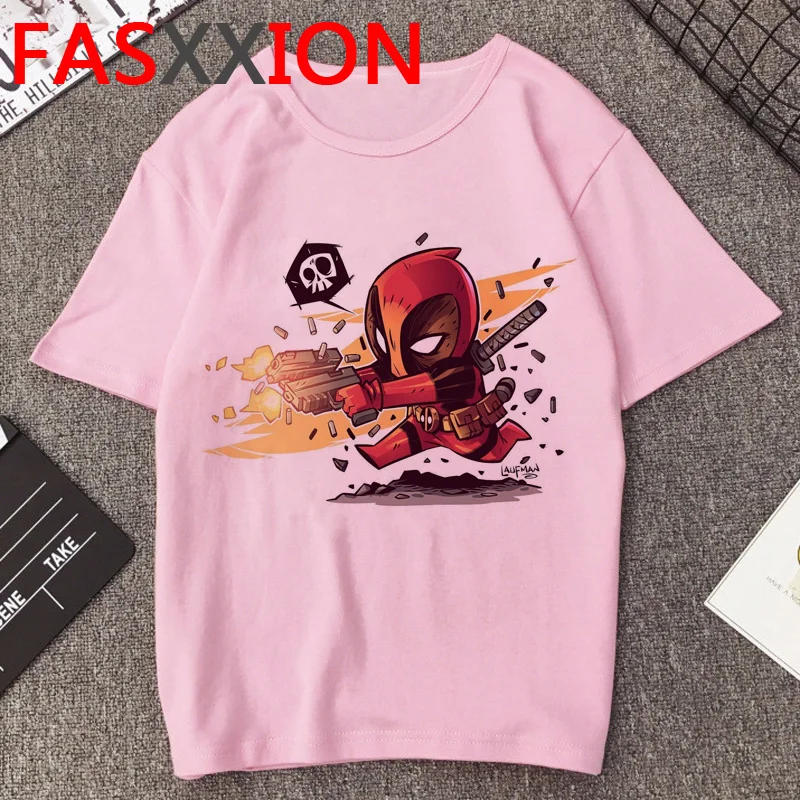 

Funny Deadpool T Shirt Men Hip Hop Unisex Aesthetic T-shirt Kawaii Cartoon Graphic Tees Oversized Harajuku Fashion Tshirt Male