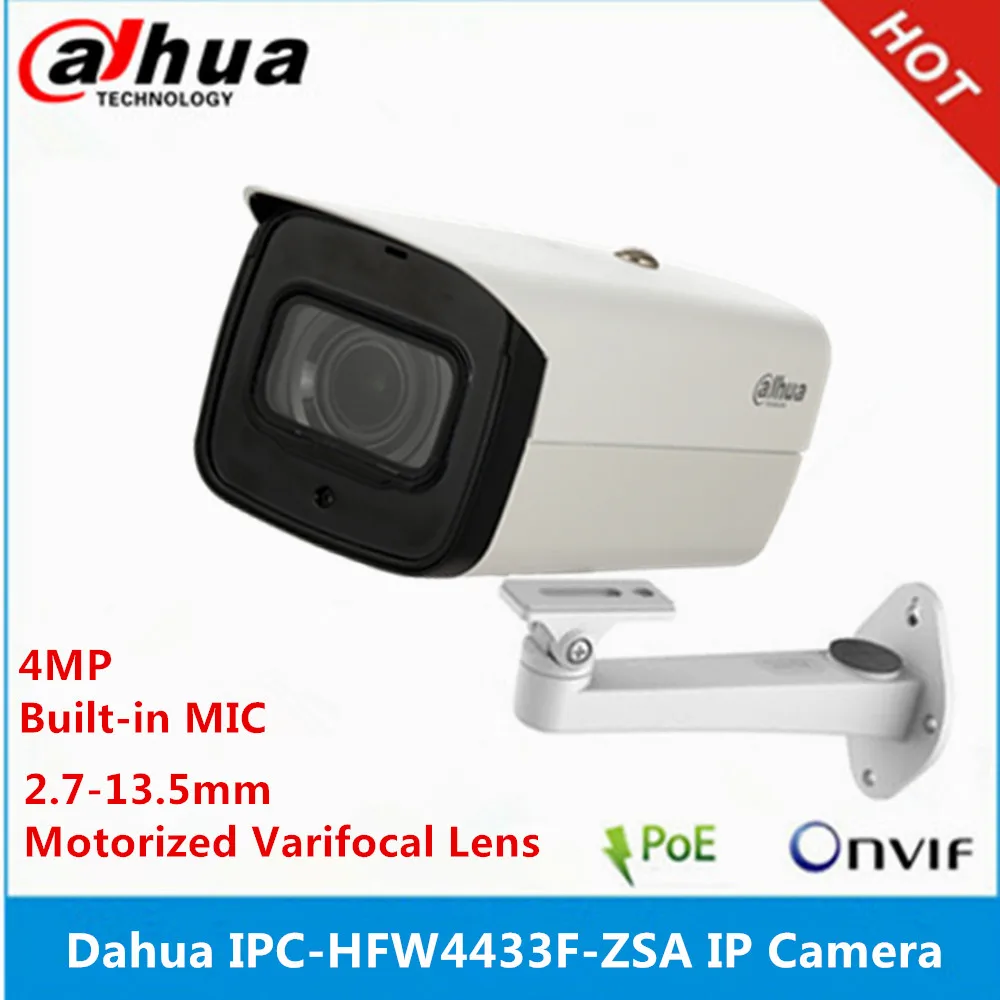 Dahua 4 шт. IPC-HFW4433F-ZSA Встроенный микрофон 2,7-13,5 мм зум-объектив 4MP камера и NVR2104HS-P-4KS2 4CH с 4 POE NVR Поддержка P2P