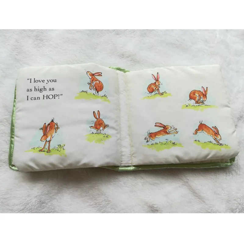 Английская вышивка кролик ткань раннее развитие ребенка дети книга Кольца бумажные книга Кролик Питер мягкая утолщенная история сцены