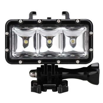 

30M Waterproof LED Driving lamp video light for GoPro Hero 4 3+ 3 Sports Camera Black