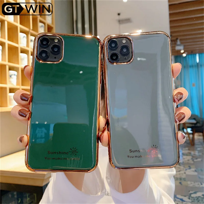 GTWIN модный Гальванизированный солнцезащитный чехол для iPhone 11 11Pro Max XR XS X 7 8 6 6S Plus