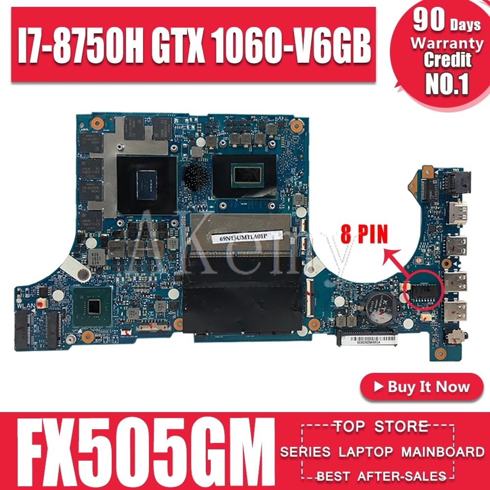 Akemy Motherboard For ASUS TUF Gaming FX86F FX86FM FX86 FM8750 Laptop Mainboard original Motherboar