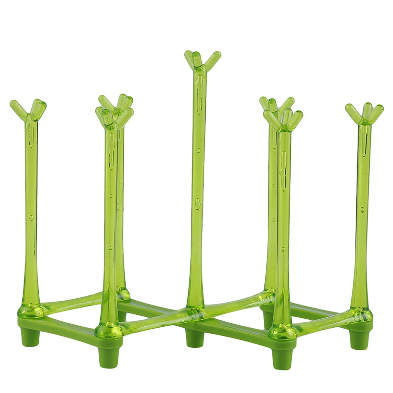 Plastic Cup Storage Rack Drying Nipple Stand Fabric Holder Organizer Tray Clean tool Folding Drainer Dryer Dish Utensil