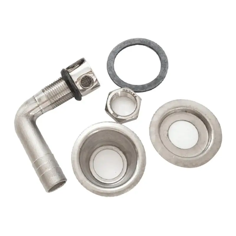 Marine Boat Flush Mount Fuel Gas Tank Vent for 5/8inch, Stainless Steel- Heavy Duty