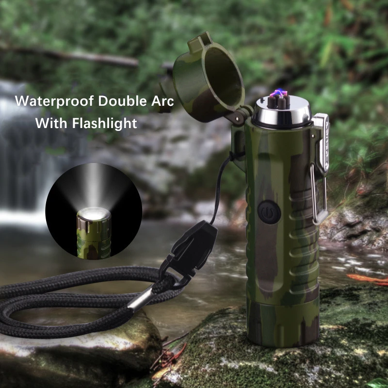 Многофункциональная полевая двойная дуговая USB Водонепроницаемая перекрестная