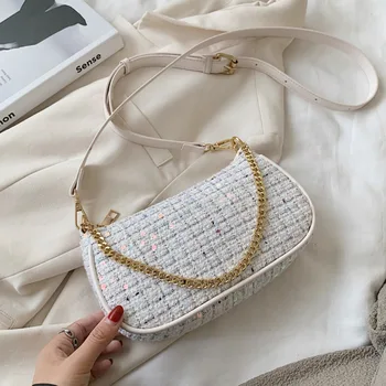 

New PU Leather Crossbody Bags For Women 2020 Summer Fashion Shoulder Thick Chain Bags Female Travel Cross Body Bag