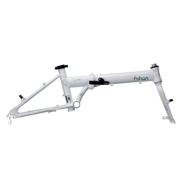 white frame fork Fnhon Zephyr сплав 6061 Складная велосипедная Рама с вилкой 1" 305 349 в набор тормозных Рам запчасти для велосипеда - Цвет: white frame fork
