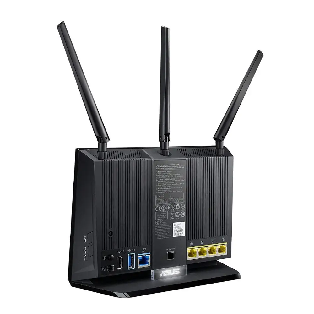 ASUS RT-AC68U Whole Home Dual-Band AiMesh WI-FI Router Upgradable Merlin AC1900 1900 Mbps AiProtection Network Security by Trend