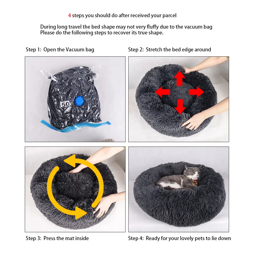 Washable Kennel Pet Dog Bed House Comfortable Soft Round Dog Bed Mat Warm Nest Easy To Clean Pet Dog Cat Supplies Washable Kennel Pet Dog Bed House Comfortable Soft Round Dog Bed Mat Warm Nest Easy To Clean Pet Dog Cat Supplies