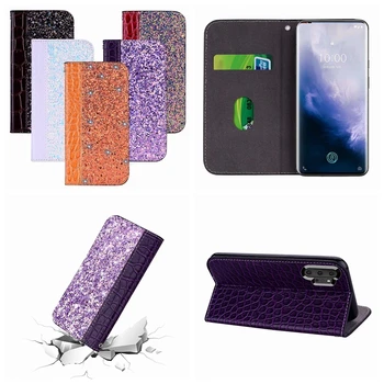 

Crocodile Leather Wallet Case For Iphone 11 Pro XS MAX XR X 10 8 7 6 6S Bling Glitter Suck Snake Sequin Sparkle ID Slot 50PCS