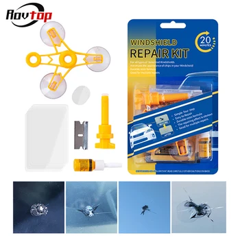 

Rovtop Auto Windshield Repair Kit Car Window Glass Scratch Crack Restore Repair Tools Quick Fix Car Window Screen Polishing Z4