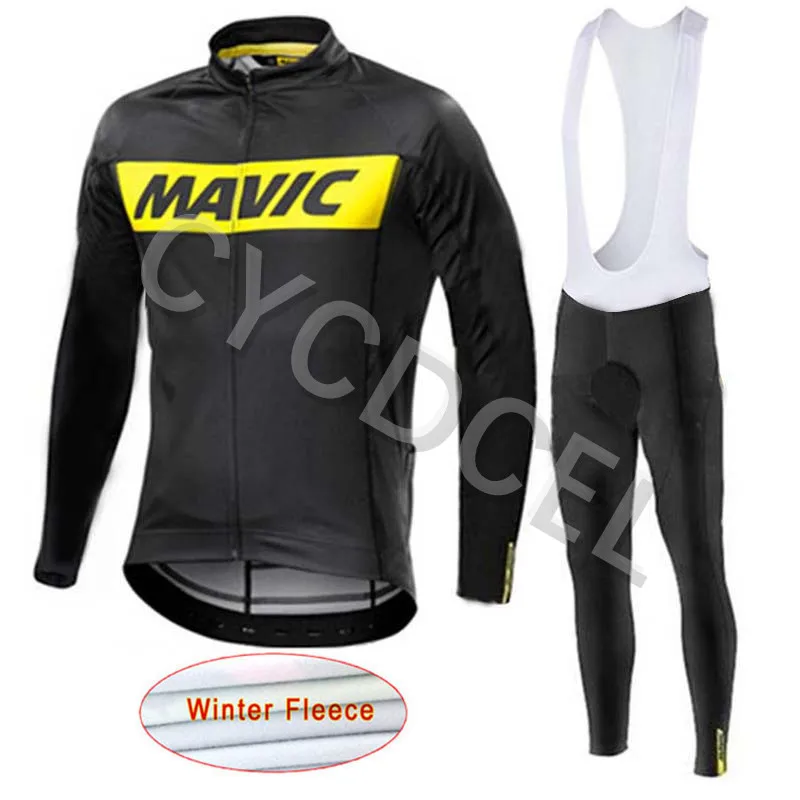 Cycling jersey 15 Mavic зимний термальный флисовый комплект трикотажных изделий для велоспорта, одежда для велоспорта, Майо Ropa Ciclismo Invierno, одежда для горного велосипеда - Цвет: Cycling jersey 15